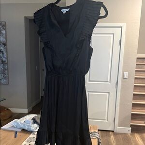 Steve Madden Black Pleated Mini Dress